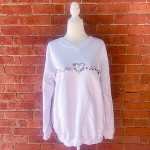 90s floral sweatshirt